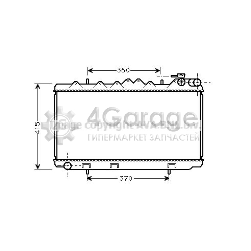 AVA QUALITY COOLING DN2092 Радиатор охлаждение двигателя