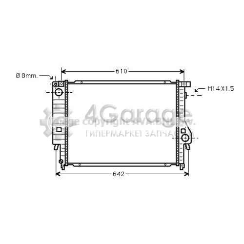 AVA QUALITY COOLING BW2047 Радиатор охлаждение двигателя