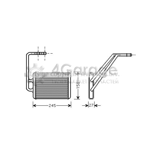 Теплообменник отопление салона AVA QUALITY COOLING HY6121 в Ростове-на-Дону