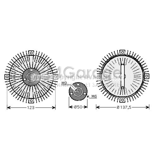 AVA QUALITY COOLING VNC273 Сцепление вентилятор радиатора