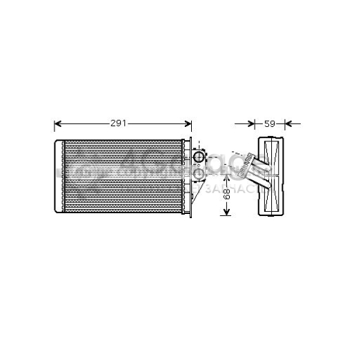 AVA QUALITY COOLING PEA6228 Теплообменник отопление салона в Красноярске