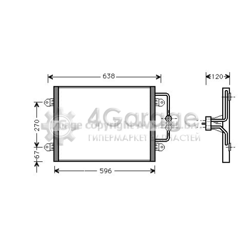 Конденсатор кондиционер AVA QUALITY COOLING RTA5256 в Нижнем Новгороде