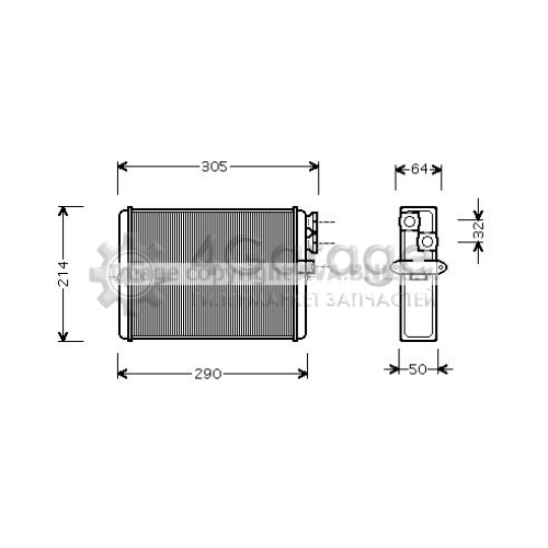 Теплообменник отопление салона AVA QUALITY COOLING VOA6110 в Нижнем Новгороде