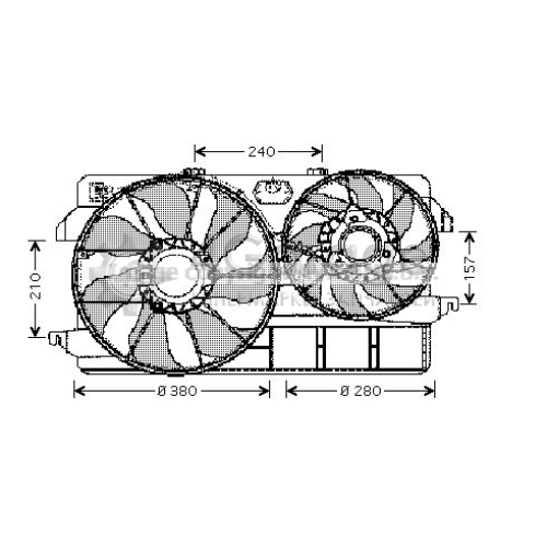 AVA QUALITY COOLING FD7535 Вентилятор охлаждение двигателя