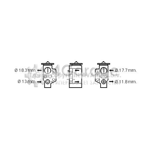 Расширительный клапан кондиционер AVA QUALITY COOLING VN1311 в Нижнем Новгороде
