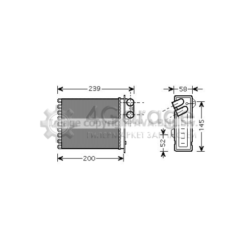 Теплообменник отопление салона AVA QUALITY COOLING RTA6398 в Нижнем Новгороде