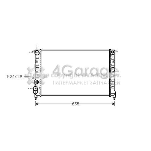 AVA QUALITY COOLING RT2149 Радиатор охлаждение двигателя