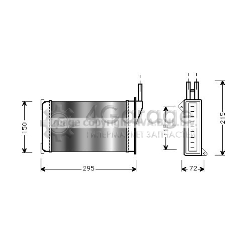 AVA QUALITY COOLING FD6098 Теплообменник отопление салона