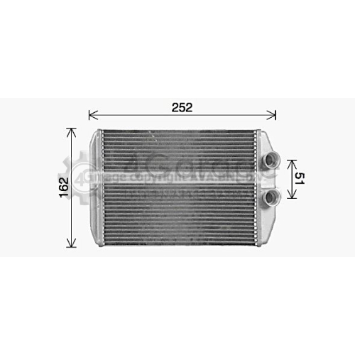 Теплообменник отопление салона AVA QUALITY COOLING RT6661 в Москве