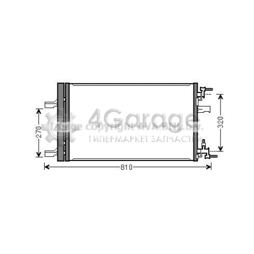 AVA QUALITY COOLING OLA5499D Конденсатор кондиционер