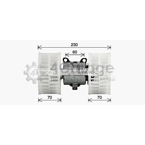 Электродвигатель вентиляция салона AVA QUALITY COOLING MS8769 в Нижнем Новгороде