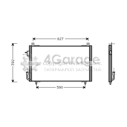 AVA QUALITY COOLING PE5192 Конденсатор кондиционер