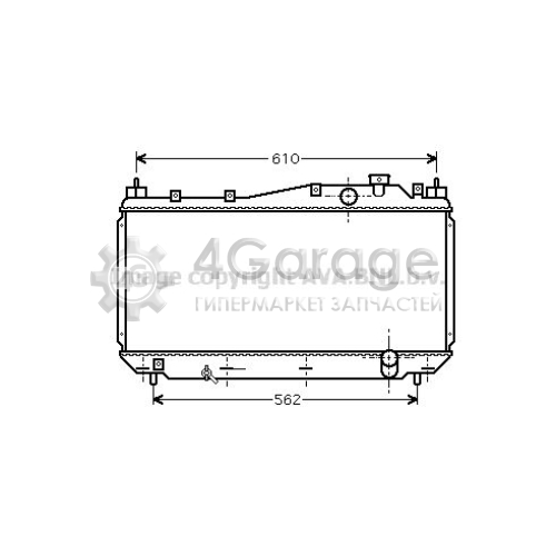 AVA QUALITY COOLING HD2113 Радиатор охлаждение двигателя