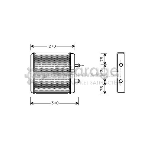 Теплообменник отопление салона AVA QUALITY COOLING IV6048 в Нижнем Новгороде