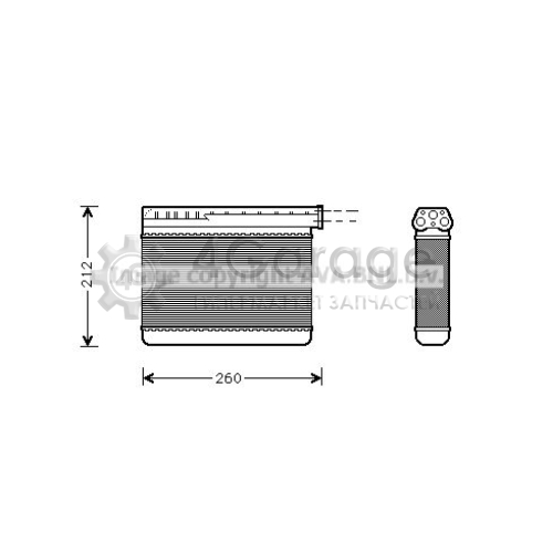 Теплообменник отопление салона AVA QUALITY COOLING BW6166 в Нижнем Новгороде