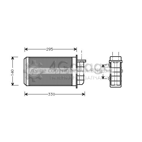 AVA QUALITY COOLING FT6183 Теплообменник отопление салона