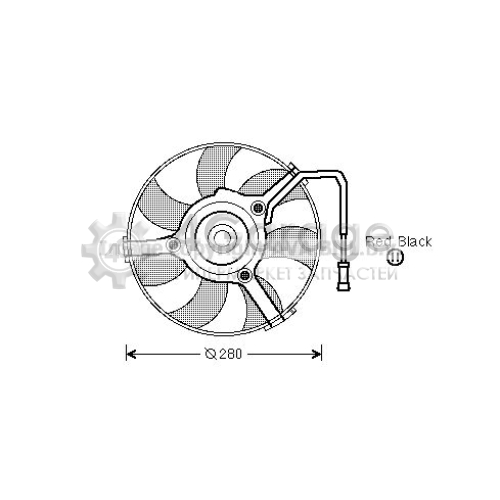 AVA QUALITY COOLING AI7504 Вентилятор охлаждение двигателя