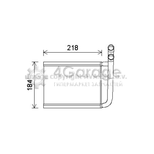 Теплообменник отопление салона AVA QUALITY COOLING KA6166 в Ростове-на-Дону