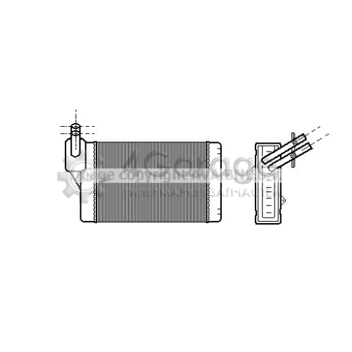 AVA QUALITY COOLING VNA6060 Теплообменник отопление салона