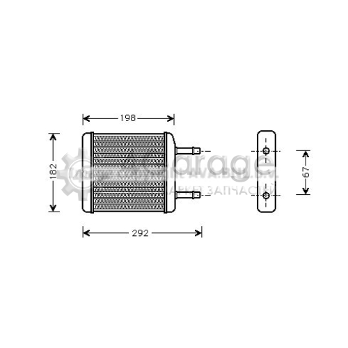 AVA QUALITY COOLING DWA6024 Теплообменник отопление салона в Красноярске