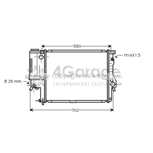 AVA QUALITY COOLING BWA2186 Радиатор охлаждение двигателя