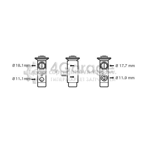 AVA QUALITY COOLING MS1124 Расширительный клапан кондиционер