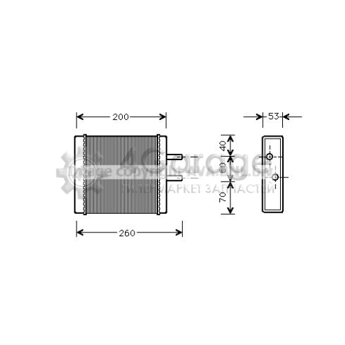 Теплообменник отопление салона AVA QUALITY COOLING KA6009 в Нижнем Новгороде