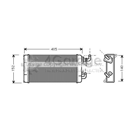 AVA QUALITY COOLING MS6258 Теплообменник отопление салона