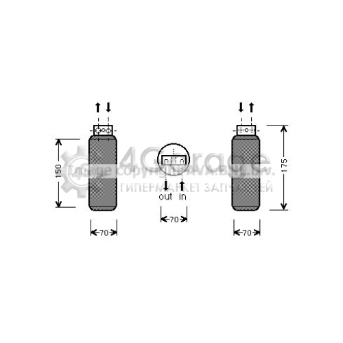 AVA QUALITY COOLING OLD288 Осушитель кондиционер