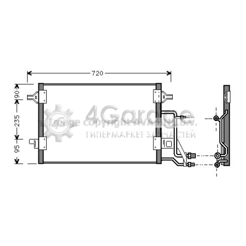 AVA QUALITY COOLING AI5140 Конденсатор кондиционер в Красноярске
