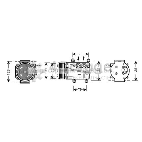 AVA QUALITY COOLING FDAK105 Компрессор кондиционер