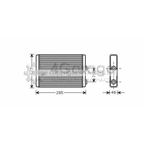 Теплообменник отопление салона AVA QUALITY COOLING FT6325 в Ростове-на-Дону