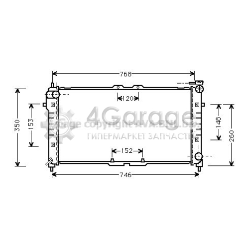 AVA QUALITY COOLING MZ2027 Радиатор охлаждение двигателя