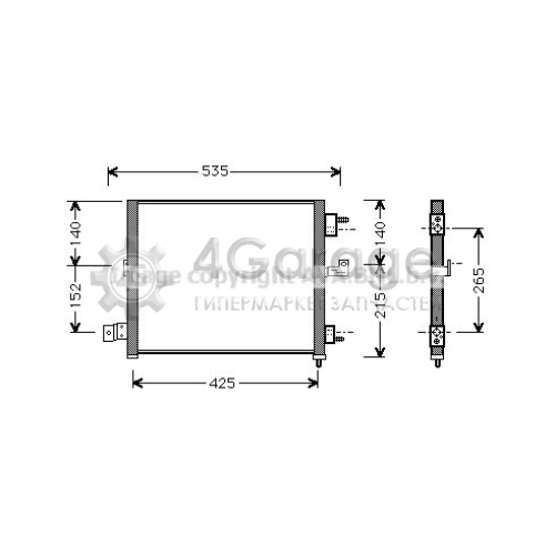 Конденсатор кондиционер AVA QUALITY COOLING HY5062 в Нижнем Новгороде