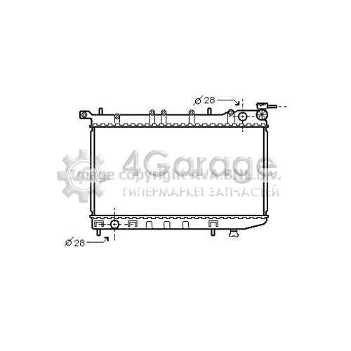 Радиатор охлаждение двигателя AVA QUALITY COOLING DN2123 в Москве