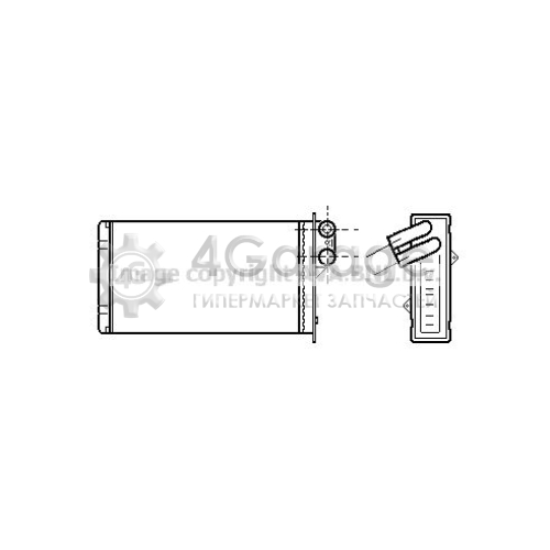 AVA QUALITY COOLING PEA6118 Теплообменник отопление салона