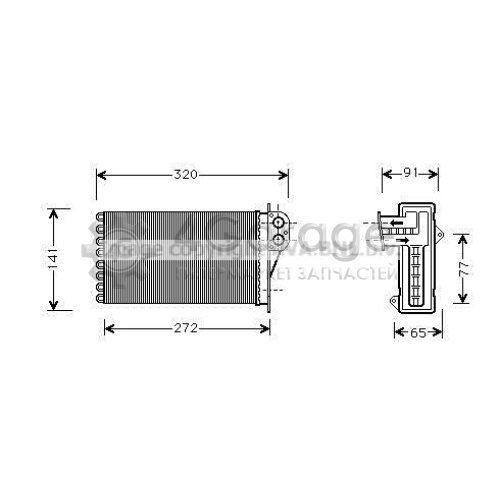 Теплообменник отопление салона AVA QUALITY COOLING PEA6356 в Нижнем Новгороде