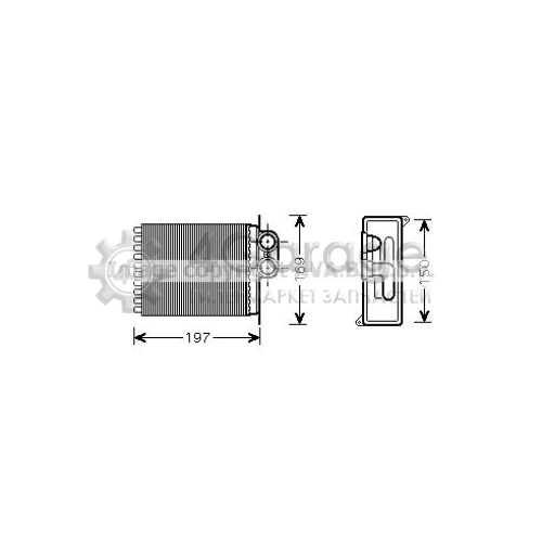 Теплообменник отопление салона AVA QUALITY COOLING MSA6400 в Ростове-на-Дону