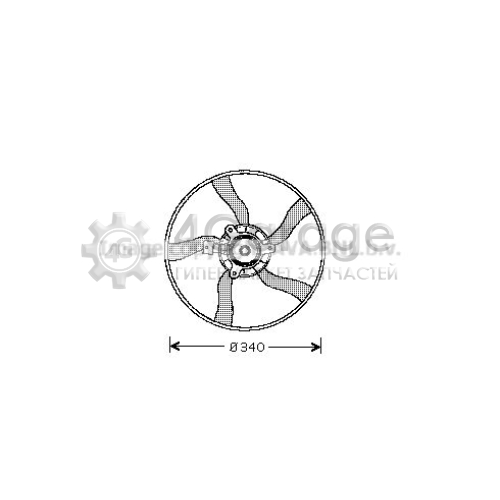 Вентилятор охлаждение двигателя AVA QUALITY COOLING CN7532 в Нижнем Новгороде