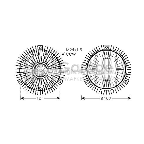 AVA QUALITY COOLING AIC286 Сцепление вентилятор радиатора