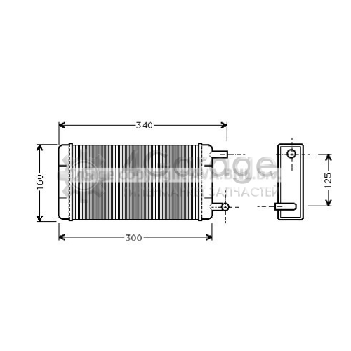 Теплообменник отопление салона AVA QUALITY COOLING MS6108 в Нижнем Новгороде