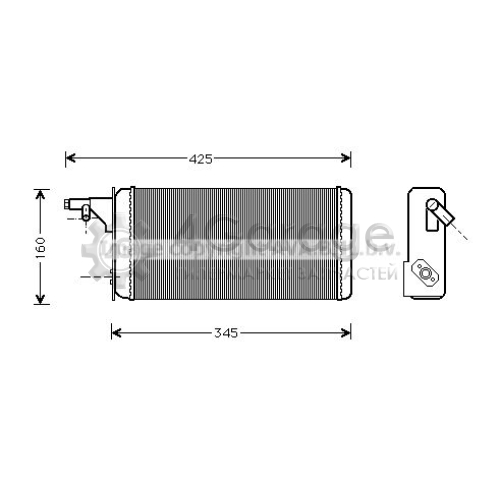 Теплообменник отопление салона AVA QUALITY COOLING IVA6019 в Москве