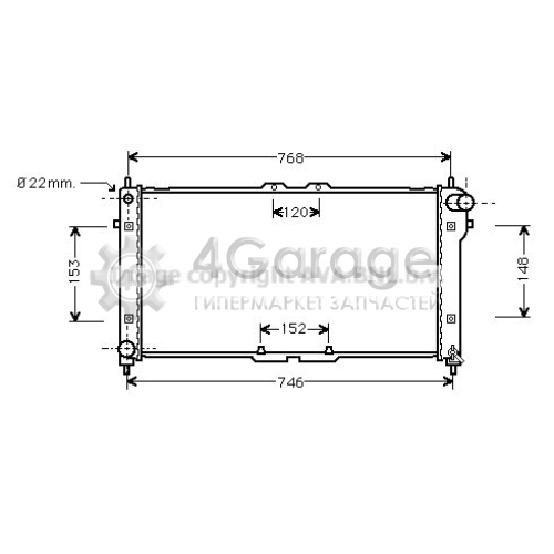 AVA QUALITY COOLING MZ2073 Радиатор охлаждение двигателя