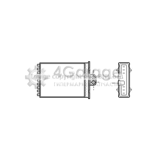 AVA QUALITY COOLING OL6217 Теплообменник отопление салона