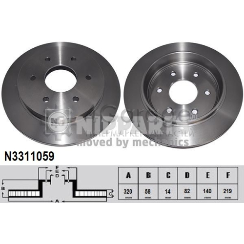 NIPPARTS N3311059 Тормозной диск в Красноярске