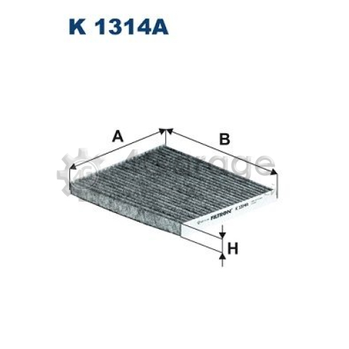 FILTRON K1314A Фильтр воздух во внутренном пространстве