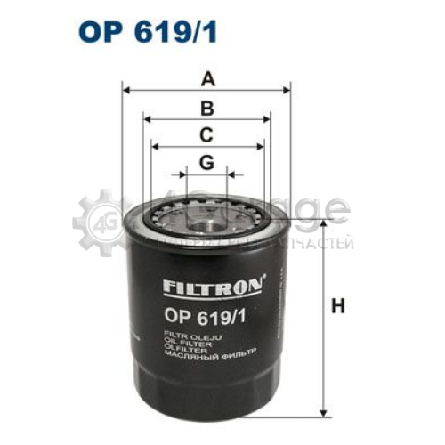 FILTRON OP6191 Масляный фильтр