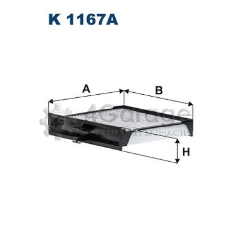 FILTRON K1167A Фильтр воздух во внутренном пространстве