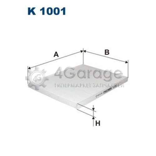 FILTRON K1001 Фильтр воздух во внутренном пространстве