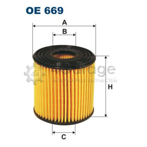 Масляный фильтр FILTRON OE669 в Нижнем Новгороде
